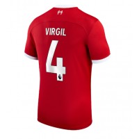 Liverpool Virgil van Dijk #4 Hjemmebanetrøje 2023-24 Kortærmet
